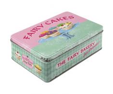 Nostalgic-Art 30708 Home & Country - Fairy Cakes - Fresh every Day, Vorratsdose Flach