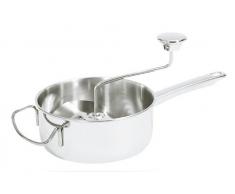 Gefu 24100 Passiergerät Flotte Lotte aus rostfreiem Edelstahl – Profi Sieb-Reibe zum Zerkleinern von Gemüse und Obst