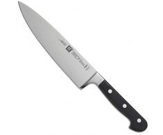Zwilling 31021-201 Professional S Kochmesser, Rostfreier Spezialstahl, Zwilling Sonderschmelze, genietet, Vollerl, Kunststoff-Schalen, 20 cm, schwarz