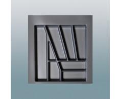 praktischer Besteckeinsatz silber grau Korpus 600, 50er Schrank, von Quellmalz