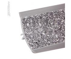 HOLZBRINK Küchenabschlussleiste Granit dunkel Küchenleiste PVC Wandabschlussleiste Arbeitsplatten 23x23 mm 150 cm