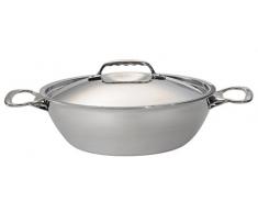 DE BUYER Bratentopf mit Deckel, Edelstahl, Silber, 8 cm, 2-Einheiten