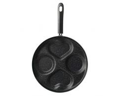 Spiegeleipfanne, Aluminium Guss, Antihaft Beschichtung Spezialpfanne für Spiegeleier