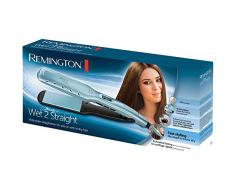 Remington Haarglätter Wet2Straight Wide Plate S7350, 2in1 zum Trocknen und Glätten, Nass- und Trockenanwendung, breite Stylingplatten, hitzeaktivierte Anti-Frizz-Mikrowir, türkis/schwarz