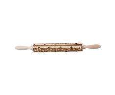 Jkhhi Weihnachten Nudelholz Gravierte Geschnitzte Holz Geprägte Nudelrolle Küchen Werkzeug Teigausroller Backrolle Print Küche Cookies Teig Backzubehör Fondant Pizza Backen Tool