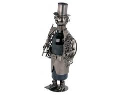 Brubaker Wein Flaschenhalter Schornsteinfeger Metall Skulptur mit Geschenkkarte