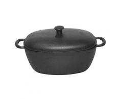 Carl Victor - Bräter Gusseisen Pfanne Topf 32 cm, 6L Gussdeckel