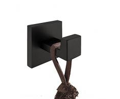 CASEWIND Haltbar Stark Mantelhaken Hütenhaken Kleiderhaken Handtuchhaken aus Metal 304 Edelstahl Zum Bohren Wandmontag Schwarz, Amerikanisch Vintage Stil