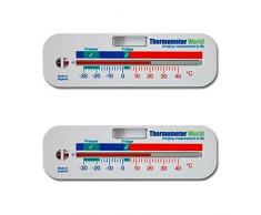 Gefrierschrank- und Kühlschrank-Thermometer – Doppelpack- Temperaturanzeige