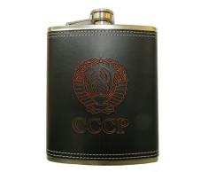 XXL Flachmann Set Wappen der UdSSR 500ml. CCCP / Edelstahl