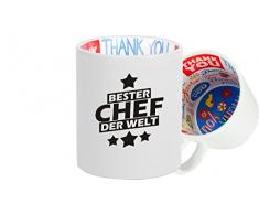 Dankeschön Keramiktasse, bester Chef der Welt
