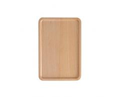 Cratone Holz Tablett Serviertablett handgefertigt Esstablett Brotzeitplatte Holzteller eckig Frühstückstablett Gastrotablett Kellnertablett
