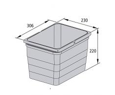 SO-TECH® eins2vier Abfallsammler Mülleimer Abfalleimer Abfalltrenner 5170.10