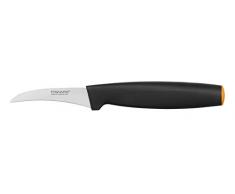 Fiskars Schälmesser, Gebogene Klinge, Gesamtlänge: 19 cm, Qualitätsstahl/Kunststoff, Functional Form, 1014206