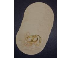 50 Stück Bierdeckel Hochzeit, Glasuntersetzer, Gastronomie Deckel Getränke, Gläserdeckel, Getränkeuntersetzer, Bierfilze aus Pappe mit Ringe-Motiv