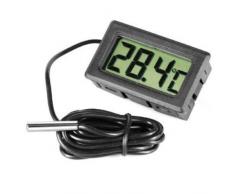 None GadgetpoolUK Digital-Thermometer für den Kühlschrank/Gefrierschrank, Stahl, schwarz