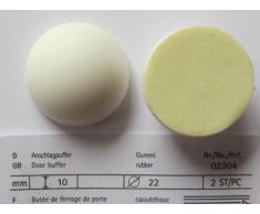 Anschlagpuffer, Gummi, weiß bis eierschalen, 22mm Durchmesser