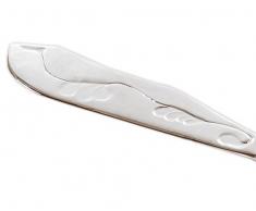 Kuchenmesser in Silber mit Stanzoptik. Tortenmesser, Kuchenheber, Tortenheber, Heber, Messer