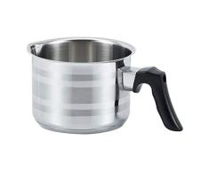 SSW Olive Milchtopf mit Ausguss, Edelstahl, Ø 12 cm, 1 l