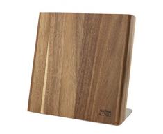 Magnetischer Messerblock aus Akazien Holz | Messerhalter magnetisch ideal zur schonenden Aufbewahrung von hochwertigen Messern für eine aufgeräumte Küche (unbestückt / ohne Messer)