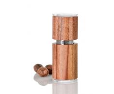 AdHoc Muskatmühle Muskatreibe Muskata PM89 | Edelstahl Akazienholz Acryl | 4,5x12 cm