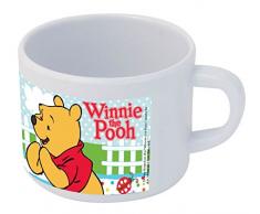 POS 68922088 - Kindertasse mit Disney Winnie the Pooh Motiv, Trinkbecher mit Henkel, für Jungen und Mädchen, Fassungsvermögen ca. 200 ml, aus stabilem Melamin (BPA-frei)