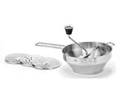 SIDCO Passiermühle Passiergerät Passiersieb + 3 Einsätze Passiermaschine Edelstahl