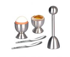 pb+ Eieröffner Eierschalen-Sollbruchstellen-Verursacher Egg Cutter Cracker Topper Schalenöffner Egg Separator Opener Kit Edelstahl Egg Maker Küche Edelstahl Küchenhelfer Gadgets für Weiches Gekochtes