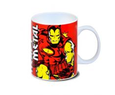 Marvel Comics - Iron Man Porzellan Tasse - Kaffeebecher - rot - Lizenziertes Originaldesign - LOGOSHIRT