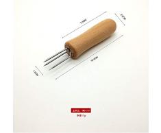 RayE BBQ Grill Maisspieße, 8 Stück Pellkartoffel-Gabel mit 1 Bürste, Maiskolbenhalter Grillspießen Maiskolbenspieße Rostfreie Edelstahl Nadel für Maiskolben und Obst Mais BBQ Grill Wurst