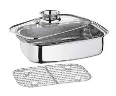 Induktions-Aromabräter Dampfgarer COOK 6ltr./42x27x16cm Küchenprofi