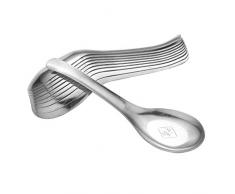 Freebily 10 Stücke Chinesische Suppenlöffel Edelstahl Löffel Reislöffel Dessertlöffel Häppchenlöffel Partylöffel Home Küche Besteck Kochgeschirr Esslöffel Silber B 14.5 x 4cm