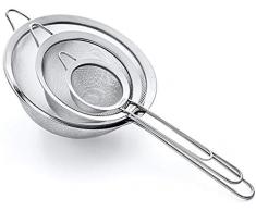 Hochwertig Küchensieb Feinmaschig Set, 8.5/14/20cm - Premium 304 Edelstahl - Siebe, Robust Sieb Set für die Küche von Proto Future