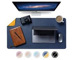 Upgrade Knodel Tischunterlage, Schreibtischunterlage, 90cm x 43cm PU-Leder Tischunterlage, Laptop Tischunterlage, wasserdichte Schreibunterlage für Büro- oder Heimbereich, doppelseitig