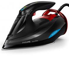 Philips Dampfbügeleisen Azur Elite GC5037/80 (3000 W, 260g Dampfstoß, OptimalTEMP, intelligentes Quick Calc-Release, DynamiQ-Modus) schwarz