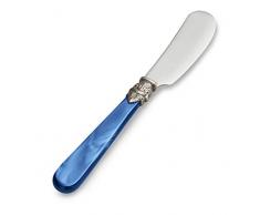 EME NAPOLEON Buttermesser Klein aus INOX rostfreiem Edelstahl 13,5 cm, Butter Streichmesser Spülmaschinengeeignet in Perlmutt Blau - Besteckgarnitur von Napoleon Besteck