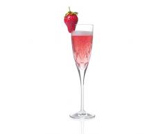 RCR 26232020006 Chic Sektgläser aus Luxion-Kristall, 150 ml, 6er-Set Champagne glasses, Glas