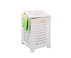 Zeller 13437 Wäschetruhe lackiert / 35 x 35 x 55, weiß