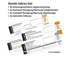 Kombi-Jahresset: Schulungsnachweis Hygieneschulung + Reinigung Fritteuse (Fettwechsel) + Reinigung Abluftanlage (Fettfilter) + Reinigung (Leerung) Fettabscheider HACCP Dokumentation