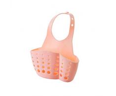 OUNONA K¨¹Che Halter Organizer Waschbecken-Caddy Schwamm Halter Abtropf Sieb Korb (Pink)