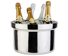 Flaschenkühler BRIDGE aus Edelstahl 18/8, doppelwandig für beste Isolierung, außen poliert, innen mattiert / Ø 31 cm, Höhe: 19 cm, Inhalt: 10 ltr. | SUN