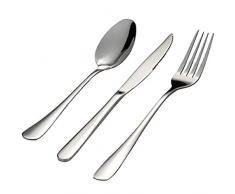 Besteckgarnitur klassischer Edelstahl dreiteiliger Westernmesser Westernlöffel Westerngabelgarnitur