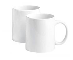 2er-Pack VBS Kaffebecher Kaffe-Tasse Porzellan weiß Pott Tee Küche Restaurant Tassen Becher