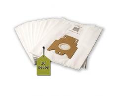 eVendix Staubsaugerbeutel passend für Miele Complete C2 Tango Ecoline, 20 Staubbeutel + 2 Mikro-Filter ähnlich wie Original Miele Staubsaugerbeutel Typ GN