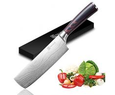 PAUDIN 17cm Chinesisches Messer Hackmesser Kochmesser aus hochwertigem Edelstahl, Küchenmesser mit Scharfer Klinge