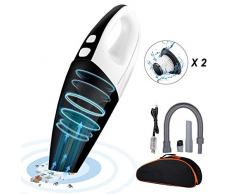 Handstaubsauger, massway 6500Pa Akku Handsauger Kabellos 120W 2400mA Staubsauger Nass & Trocken mit Waschbarer Filter 30 Min Betriebsdauer Schnellaufladung Autostaubsauger für Autos und Zuhause