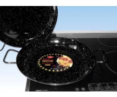 SEHR ROBUSTE PAELLA PFANNE für INDUKTION, emailliert 38cm