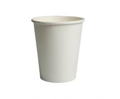 Trinkbecher, Pappe To Go 0,2 l Ø 8 cm · 9,2 cm weiss 1x50 Stück