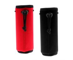 MagiDeal 2 Stück Neopren Flaschenhülle Flaschentasche Trinkflasche Thermohülle Isolierhülle Isoliertasche Schutzhülle für Flasche