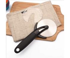 HOSPAOP Pizzaschneider Profi Pizzaroller Pizzarad - Pizza Cutter aus Hochwertiger 304 Edelstahl Räder und Silikon Griff inklusive Klingenschutz